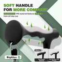 BigAlex Lightweight Collapsible Walking Cane with Soft Comfortable TPR Handle for Seniors and Elderly Adults, Larger Handle for Comfort, Adjustable Support Stick, Portable Travel Aid for Men & Women