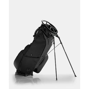 Pins & Aces Player Preferred Golf Bag - Premium Design, Lightweight Golf Bag with Stand - Velvet-Lined 14-Way Club Divider System (Obsidian)