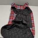 Kuoser Warm Dog Coat, Waterproof Dog Jacket for Extra Large Dogs, Adjustable Durable XXXL Doggie Winter Coat Reversible Puppy Cold Weather Apparel for Large Breed, Red 3XL