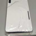 Portable Laptop Desk Fits Up to 16 Laptops, with Tablet Slot, Built-in Cushion, Great for Home & Office,Lap Desk for Laptop,Lap Desk with Cushion (White Marble, Large)