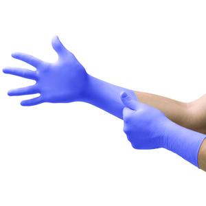 Ansell MICROFLEX Supreno EC SEC-375 Thick Disposable Nitrile Exam Gloves Extended Cuff for Automotive, Heathcare, Life Sciences, Large (8.5-9.0) Violet Blue (Box of 50)