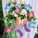 5 Pack Large 3D Paper Butterfly Decorations 15.7" and 11.8" Hanging Butterflies for Weddings, Baby Showers Themed Parties