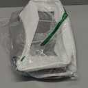 StorageWorks Narrow Storage Bins, Small Basket for Closet and Shelves, Fabric Organizer with Handles, Toilet Paper Storage, Grey and White, 2-Pack (15"L x 6"W x 5"H)