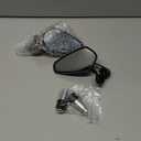 MICTUNING Motorcycle Mirrors - 7/8" (22mm) Bar End Rear View Mirrors Compatible with Most Honda Grom, Yamaha, Kawasaki, Ducati, Suzuki and More (Black)