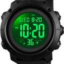 Big Boys Digital Watch Sports Teen Waterproof Military Back Light Watch for Teenagers Boys Ages 11-18 Black