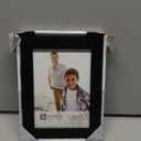 Malden 5x7 Picture Frame - Wide Real Wood Molding, Real Glass - Black