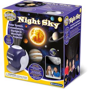 Brainstorm Toys: Night Sky Projector - Solar System, Constellations, Starlight & Moonlight Projector - 12' Projection