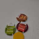 Winb Set of 4 Reusable Fruit and Veggie Savers - Ideal for Avocados, Tomatoes, Apples, Garlic, Onions, and More (Red & Yellow & Orange & Green)