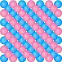 Hanaive 100 Pack Table Tennis Balls Multi Colored 40mm Plastic Balls Bulk Washable Small Game for Carnival Pool Games, Party Decoration Pet Toy (Light Pink, Light Blue)