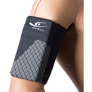 HiRui Universal Sports Armband Cell Phone Armband Sleeves Running Armband for Exercise Workout, Compatible with iPhone 16/16Plus/Pro/15/15Plus/14/13 Samsung Galaxy All Phones (Medium, Black)