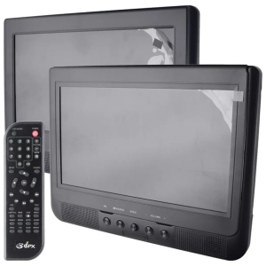 Prtbl Dual Screen DVD Player Kit 10in
