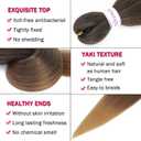 Alrence Pre Stretched Braiding Hair Long Braid 30 Inch 8 Packs Professional Braiding Hair Extensions Synthetic Crochet Twist Braids (30 Inch, 1B/30/27)
