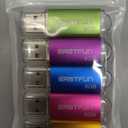 EASTFUN 5Pcs 8GB USB Flash Drive USB 2.0 Flash Memory Stick Thumb Stick Pen(Five Mixed Colors: Blue Purple Rose Green Gold)