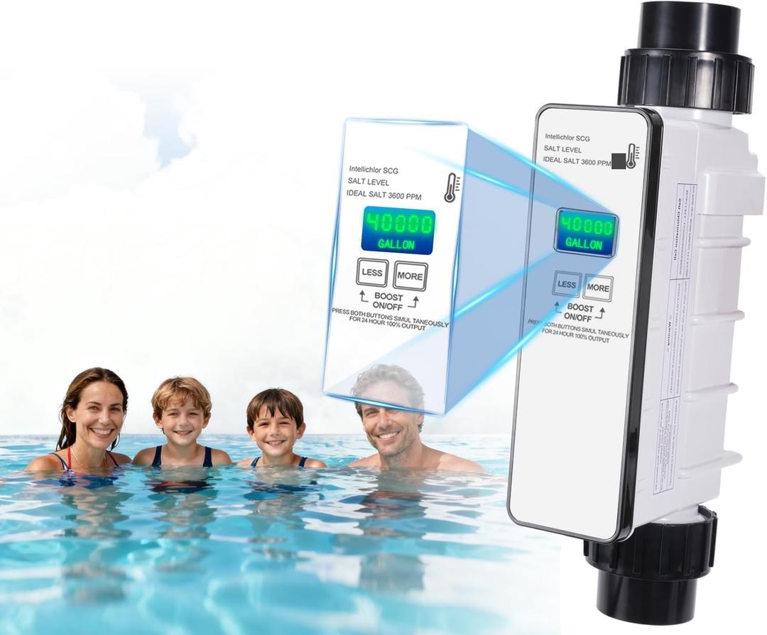 IC40 Salt Cell Replacement Fit for Pentair 520555 Saltwater Pool Systems Up to 40,000 Gallons