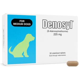 Nutramax Laboratories Denosyl for Dogs, Liver and Brain Health Supplement for Medium Dogs, with S-adenosylmethionine (SAMe), Stabilized Tablets, 30 Count