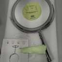 Lighted Makeup Mirror, 3000 mAh Rechargeable Double Sided Magnifying Vanity Mirror with 3 Colors, 1x/10x, 360 Rotation , Brightness Adjustable Magnification Cosmetic Light up Mirror, Women Gift (Chrome)