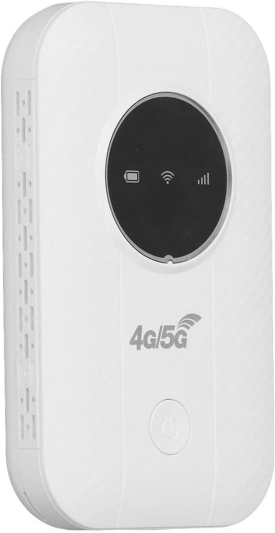 4G LTE Mobile Hotspot, 300Mbps Portable Device with SIM Card Slot, 4G 5G Modem Router Travel Hotspot for Travel Camping Security Camera