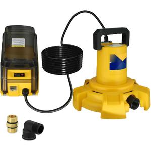 Cordless Submersible Sump Pump Compatible with Dewalt 20V Battery(Tool Only), 1320GPH Brushless Water Transfer Pump, Portable Electric Utility Pump w/ 15.4ft Cord for Garden Pond Pool Tub