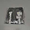 2 Pairs Black Skeleton Gloves, Day of The Dead Ghost Full Finger Bones Accessories for Halloween Cosplay Parties (BLACK, Long)