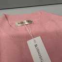 Libsorge Short Sleeve Sweaters for Women Spring Tops Summer 2025 Fashion Trendy Business Casual Outfits Womens Cute Cropped Knit Crew Neck Lightweight Sheer Going Out T Shirt Work Top Pink M