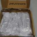 Rergy 20 Pack Cabinet Handles, 3 Inch Hole Center Pulls, Black Kitchen Drawer Pulls and Knobs, Square Hardware for Bathroom Dresser