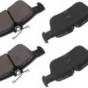 cciyu D1665 Rear Ceramic Brake Pads Kits 4pcs fit For Ford Edge/Escape/Fusion, 17 For Lincoln Continental 15 For Lincoln MKC 16-18 For Lincoln MKX 13-18 For Lincoln MKZ For Lincoln Nautilus