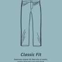 Amazon Essentials Men's Classic-Fit Wrinkle-Resistant Pleated Chino Pant (Available in Big & Tall) (Black)