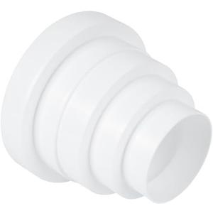 Universal Duct Reducer reaser. Conect Any Two 3 h h to 6 h h Flex or Straight ducts. HVAC. Heating. Cooling. Kitchen and Bathroom Applications. 3 in-6 in