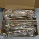 Haliwu 30 Pack Cabinet Handles Brass Gold Cabinet Pulls 5 Inch Hole Center Drawer Pulls Modern Bar Dresser Handles for Bathroom Kitchen Bedroom