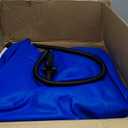 Water Hammock Inflatable Floating Dock, Round Floating Ring Lake Floats for Adults, Heavy Duty Pool Float Raft for Ocean and Lake, 6FT/8FT/10FT (Yellow+Blue)