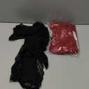 CHICME Women's Lace Trim Side Slit Modal Cami Sleep Dress Loungewear Cute Night Gowns for Women (Medium, 2-pack Red+black)