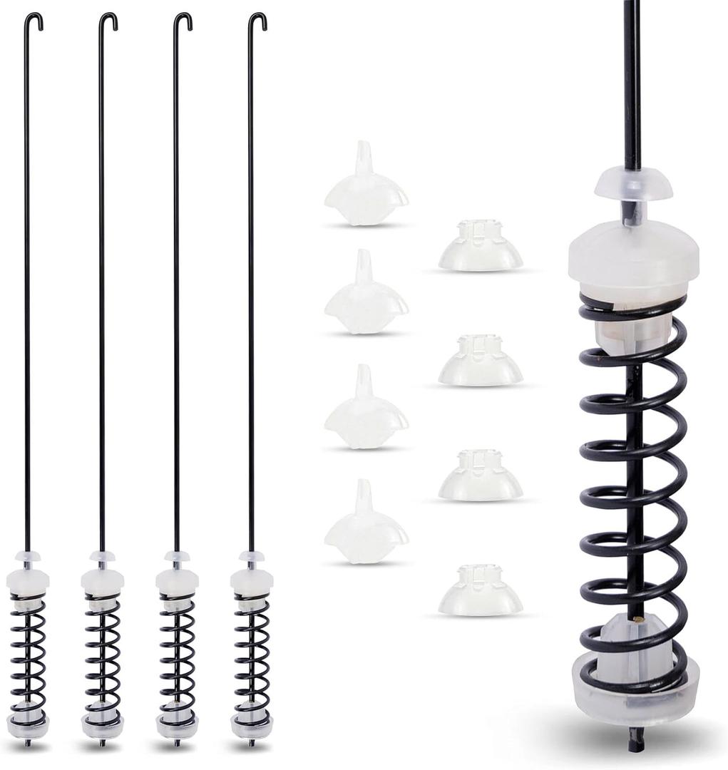Sets 4Pcs W10780045 NTW4516FW3 NTW4516FW1 NTW4516FW2 NTW4605EW0 NTW4516FW0 Washer Suspension Rod Kit (26.7in) Replaces For Amana Kenmore Whirlpool WTW4800BQ1 WTW4816FW1 WTW4816FW2 Sets 4Pcs W10780045 NTW4516FW3 NTW4516FW1 NTW4516FW2 NTW4605EW0 NTW4516FW0 Washer Suspension Rod Kit (26.7in) Replaces For Amana Kenmore Whirlpool WTW4800BQ1 WTW4816FW1 WTW4816FW2