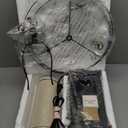 G-SAFAVA 23.75" Retro Farmhouse Black Table Lamp for Living Room Bedroom Nightstand Single Pack Touch Control Bedside Nightlight Vintage Modern Lamp with USB C+A Ports and 2 Light Sources