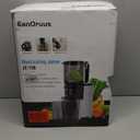 Cold Press Juicer, 5.3" Wide Feed Chute Juice Extractor Machine with 400W, High Juice Yield, Slow Masticating Juicer for Whole Vegetables & Fruits, Metallic Silver