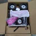 24V Go Kart for Kids 6+ Years, 200W*2 Drifting Motors, 7.5 Mph High Speed Drifting Kart Car Riding Vehicle, Extendable Car Length,Max Load 135lbs Outdoor Ride On Racing Toy for Teens Children,Pink