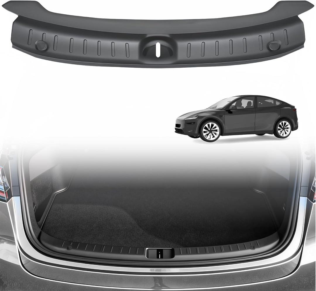 IXMAG Rear Bumper Guard compatible with 2025 2026 Tesla Model Y Juniper TPE Anti-Scratch Trunk Sill Protector Waterproof for Tesla Model Y Accessories