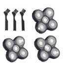 3 Pack Shaver Replacement Blades for Fre*bi*d Bald Men Head Shaver Kit, 5 Blades Head Shaver Replacement Heads,Head and Face Electric Razor Shaver Heads