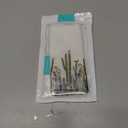 Unov Case Compatible with Galaxy A03s 4G LTE Clear with Cactus Flavors Girly Design Soft TPU Shock Absorption Slim Embossed Pattern Protective Back Cover