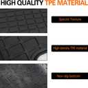 Bed Mats Compatible with Freightliner Cascadia 2018-2026,Truck Rubber Bed Mat for Freightliner Accessories All-Weather Guard Heavy Duty Includes 1 PCS Set