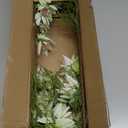 Hollyone 3Pcs White Artificial Flowers Silk 26.3" Fake Protea Flower with Long Stem Faux Flowers Arrangement Branch with 6 Heads for DIY Wedding Party Centerpiece Floral Bouquets Table Home Decor