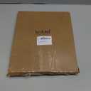 Lecloud Natural Valance for Windows 16 Inch Length, Light Filtering Kitchen Curtains, Modern Short Curtain Valance with Rod Pocket for Bedroom Cafe Basement Window Treatments, 60" W x 16" L 1 Panel