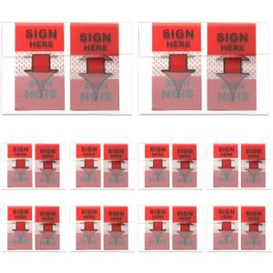 PATIKIL 500PCS Sign Here Tabs, Sign Here Post Flags Stickers Adhesive Arrow Labels Message Date Signature for Documents Office Supplies Notebook Notes,Red