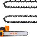 2 Pack 16 Inch Chainsaw Chain 56 Drive Links .050" Gauge, 3/8" Pitch, 16" Replacement Chain Low-Kickback Chainsaw Chains Compatible with Craftsman, Echo, Homelite, Poulan and more