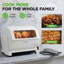 NutriChef Horizontal Rotating Shawarma Oven | Rotisserie, Shawarma & Kebab Machine | Includes Large 22.4 Quart Capacity, 3-Hour Timer & 6 Kebab Skewers | Ideal for Chicken,Turkey & Lamb | White, 22.4 QT