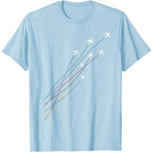 Pilot Commercial Passenger Airplanes Aeroplanes Airline Gift T-Shirt S