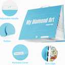 ARTDOT A1 Storage Book for Diamond Painting Kits, Diamond Art Portfolio Folder for Diamond Painting Accessories with 13 Pockets, 26 Views Protectors (34x25.4inches)