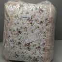 Garden Floral Quilt Bedspread King Size,3 Piece Patchwork Pink Quilt Set with 2 Pillow Shams,Summer Bedding Set for Girls Women,Soft Lightweight Bed Coverlet for All Seasons(King106x96 Pink&Yellow)