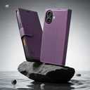 Wallet Case for iPhone 17 with Credit Card Holder,PU Leather Folio Flip Kickstand Protective Shockproof Cover for Apple 17 Phone Case (Purple, for iPhone 17-6.3'')