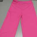 Haloumoning Girls Flare Leggings Kids Casual High Waisted Stretchy Wide Leg Pants Bell Bottoms 5-14 Years Rose Red