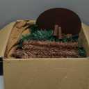 DAMEING 6' 5' Palm Tree Christmas Tree, Pre-Lit Artificial Xmas Tree Lights Light Up LED Fake Decorations Decor for Indoor Inside Party, Home, Office, Holiday Decor